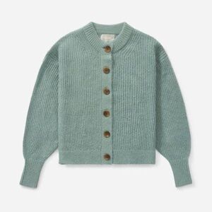 Everlane Alpaca Cropped Cardigan in Pomona Green Size Small Gently Used